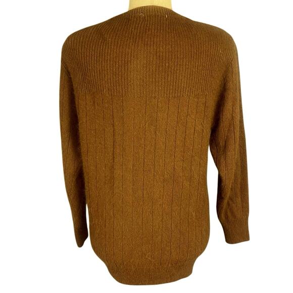 Vintage Cardigan Zell Originals Button Front Angora Brown Small - Picture 5 of 7
